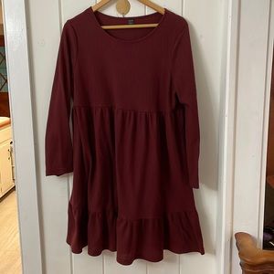 Long Sleeve Knee Length Maternity Dress